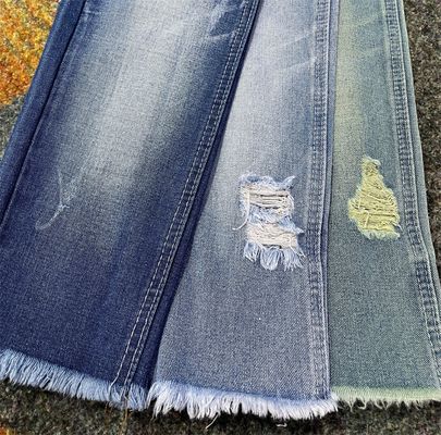 خرید TWILL سبک پنبه پلی استر تیره INDIGO پارچه جین سفید 60٪ پنبه JSD3077 برای جین online manufacture