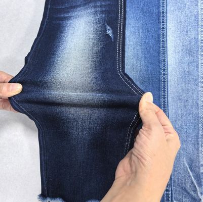خرید پارچه جین تیره آبی پلی استر پنبه ای با سبک TWILL  JSD3245 9.4OZ برای شلوار جین مد online manufacture
