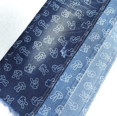 خرید طراحی انگشت پارچه چاپی ژاکارد غیر لاستیک جینم 9.6 اونس 170-180CM آبی تیره online manufacture