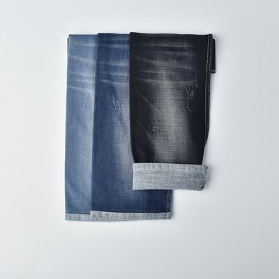 خرید پنبه مقاوم به انقباض پلی استر اسپاندکس DENIM FABRIC QY024-1 11.3 oz online manufacture