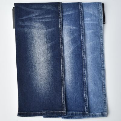 خرید 8.5 اونس پارچه دنيمي رنگي بافتن پنبه پلي استر اسپاندکس پارچه دنيمي online manufacture