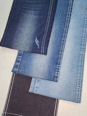 خرید کشش بالا 55٪ پارچه پنبه ای ژینم مدل DARK INDIGO TWILL سبک JSD3320-2 برای شلوار جین های مد عمده فروشی online manufacture