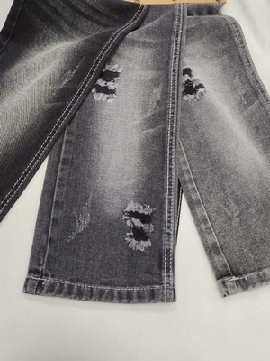 خرید سبک تنفسی TWILL نان استرچ جین پارچه سیاه/سیاه JSD3226A برای شلوار جین لباس های قدیمی عمده فروش جین online manufacture