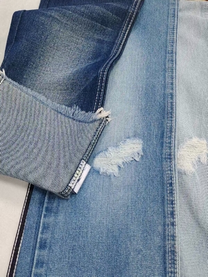 خرید پارچه جین 10.9 اونس پنبه پلی استر ریون نیلی تیره 12S برای شلوار جین پسرانه online manufacture