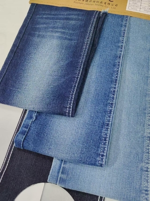 خرید سبک TWILL Super stretch polyester rayon 56%cotton پارچه ژنیم JSD3389-2 برای لباس های عادی شلوار جین کیسه های شلوار online manufacture