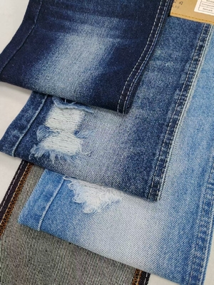 خرید پارچه جین سبک توری با انقباض کم 80% کتان، رنگ شده به صورت عمده، نیلی تیره JSD3396 برای شلوار جین زنانه یا شلوار پسرانه online manufacture