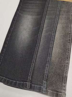خرید 7S مشکی/سفید 11 اونس سبک Twill پارچه ژنیم با بافت برای دوست پسر شلوار جین online manufacture
