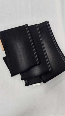 خرید 12.5oz مشکی/مشکی با عرض کامل 168-170 سانتی‌متر  کشش الاستیک سبک در تار و پود  پارچه جین  JSD3438-3 برای شلوار مد online manufacture
