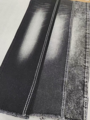 خرید رنگ مشکی/ مشکی مدل Twill 9.7 اونس 68% پارچه پنبه ای جنیم با ساخت 10*21/70 برای جین online manufacture