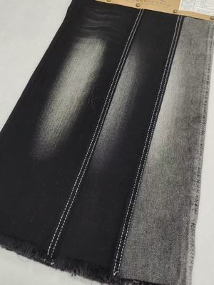 خرید Weak Stretch Dual-Core Siro Yarn Cross Slub  85%Cotton BLACKBLACK 10S Denim Fabric JSD3281A For Jeans Or jacket online manufacture