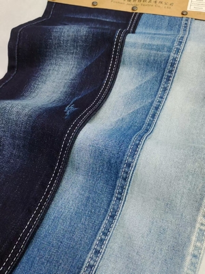خرید 8.9oz 85%Cotton Dual-Core Siro Yarn Cross Slub 10S Denim Fabric 180cm full width JSD3283 For Jeans Or Jacket online manufacture
