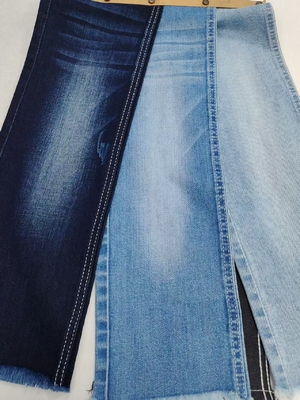 خرید پارچه جین نیلی تیره بافت اسلاب تار 8.8 اونس، ساختار 10+10*16/55 برای شلوار جین زنانه online manufacture