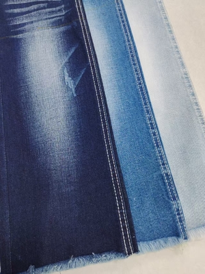 خرید پارچه جین کشی 70% کتان نیلی تیره 10oz 170-172cm برای شلوار جین زنانه online manufacture