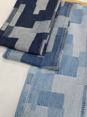 خرید پارچه جین 9.5 اونس با وزن متوسط ​​60٪ پنبه با چاپ شطرنجی نامنظم برای شلوار جین یا دامن زنانه online manufacture