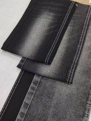 خرید 11.9OZ Twill Style BLACK/BLACK Denim Fabric weak stretch For boyfriend Jeans online manufacture