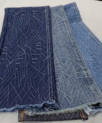 خرید Beautiful pattern Heavy weight Dark blue with full width 180cm /10x7 Denim fabric for jeans online manufacture