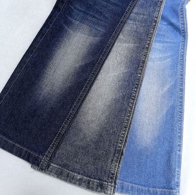 دو هسته پنبه اسپاندکس پارچه ژینم آبی تیره ژینم پارچه 8.6 اونس
