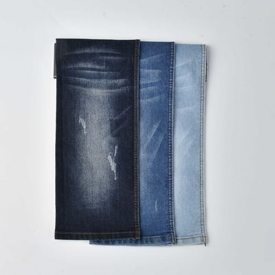 پنبه مقاوم به انقباض پلی استر SPANDEX DENIM FABRIC QY006-1 9.4 oz
