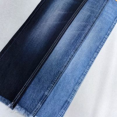 8 7.5SB*10/40D پارچه جین کشی اسپندکس پنبه ای آبی تیره 11.3 اونس JSD3029