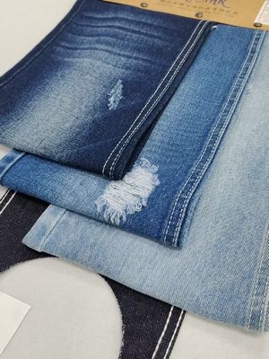 سبک TWILL پنبه پلی استر 178-180 سانتی متر پارچه جین برای 9.3 اونس جین زنانه