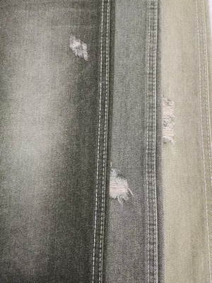 راست TWILL سبک 62٪ پنبه سیب سبز پارچه ژینم با بافت 10 * 7 ساخت JSD3022G برای شلوار جین
